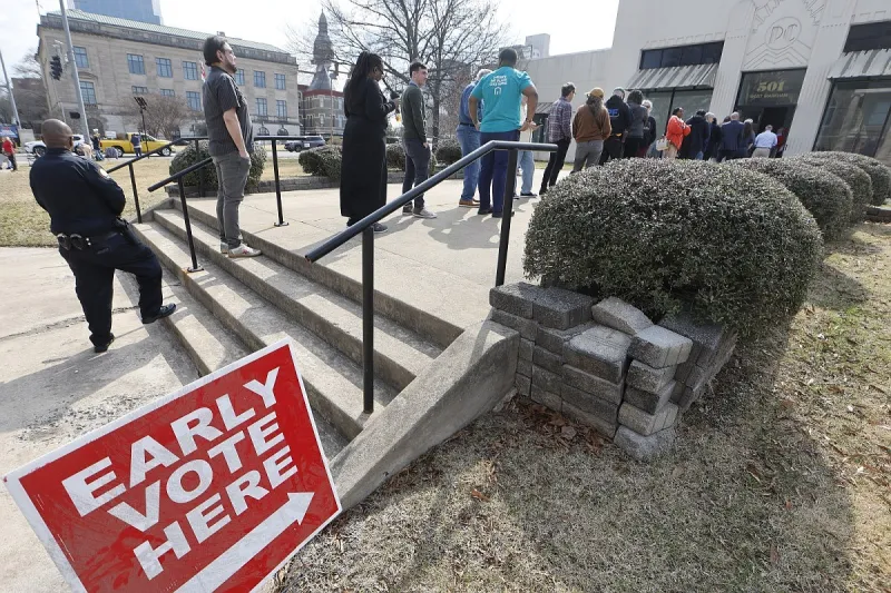 Solid turnout forecast for early voting in Arkansas, with total participation estimated at 50%