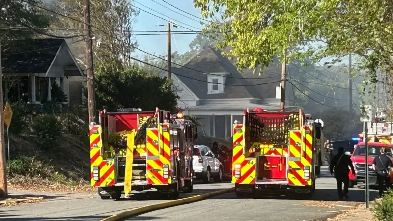 Firefighters search for hot spots after Little Rock house blaze is brought under control