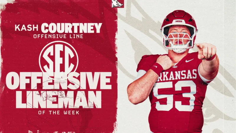 Courtney Named SEC Offensive Lineman of the Week