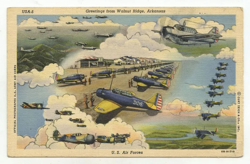Arkansas Postcard Past: Walnut Ridge, circa 1943