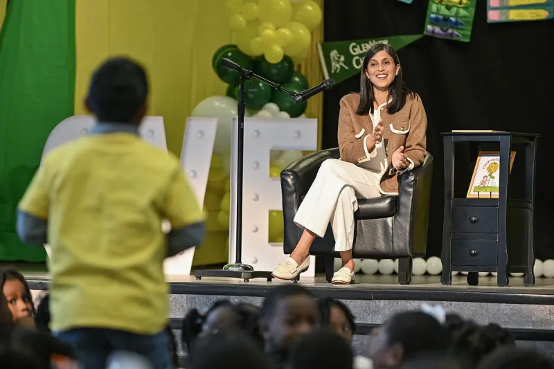 Usha Vance, Gov. Sanders visit North Little Rock elementary school