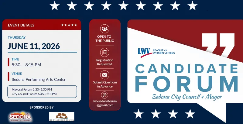 Sedona Chamber and Sedona Lodging Council Sponsor Mayoral and City Council Candidate Forum