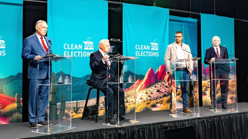 4 GOP rivals for AZ governor debate electability, other issues