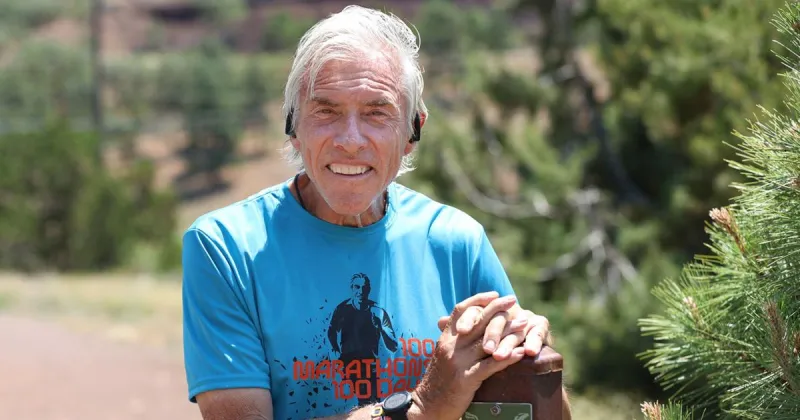 Dr. Larry Grogin passes through Flagstaff in run to promote importance of movement with Parkinson's