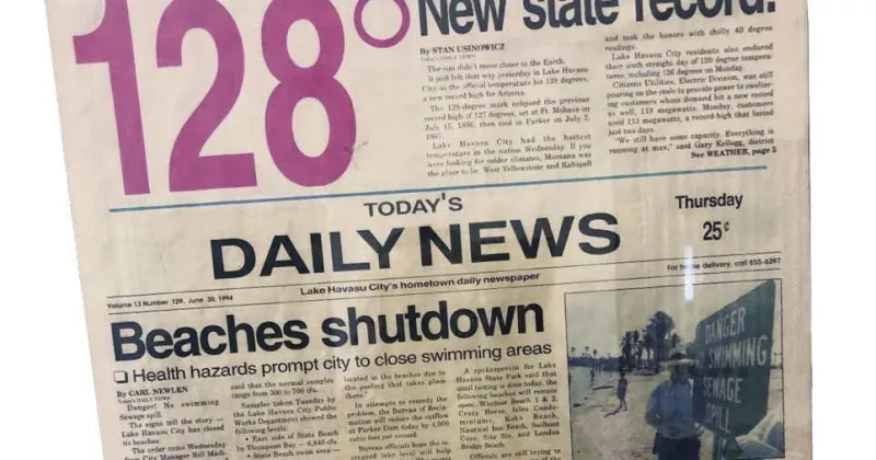 'Breathing oven air': 32 years after Lake Havasu City became America's hottest city