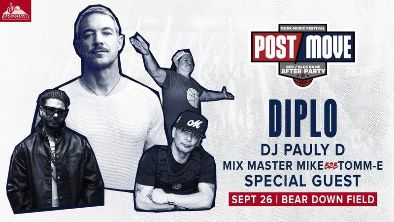 Three-Time Grammy Winner Diplo to Headline Post/Move Concert Following Red-Blue Showcase