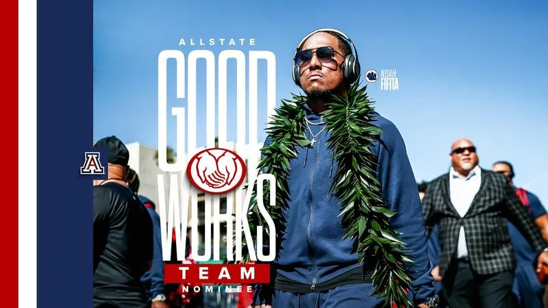 Noah Fifita Named 2026 Allstate AFCA Good Works Team Nominee