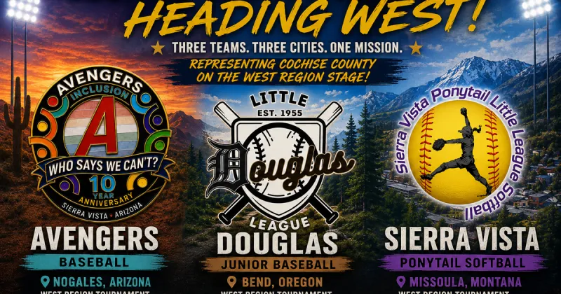 Three Cochise County All-Star Teams Set to Represent Cochise County at West Region Tournaments