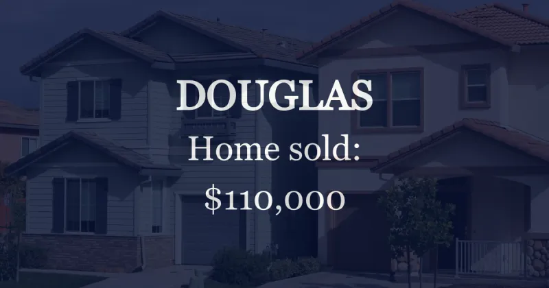 Douglas: Single-family home goes for $110,000
