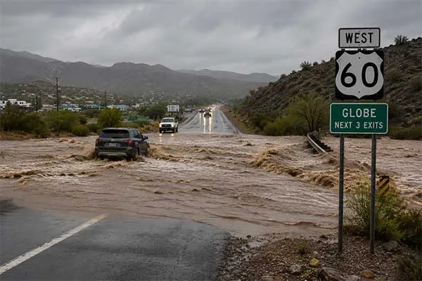 Monsoon Flooding Impacts Globe and Prescott Areas