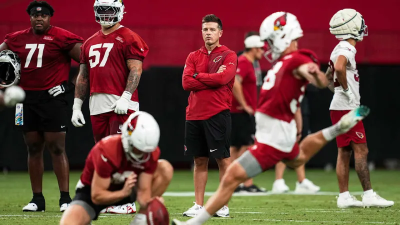 Mike LaFleur Conducts First Training Camp Practice As Head Coach