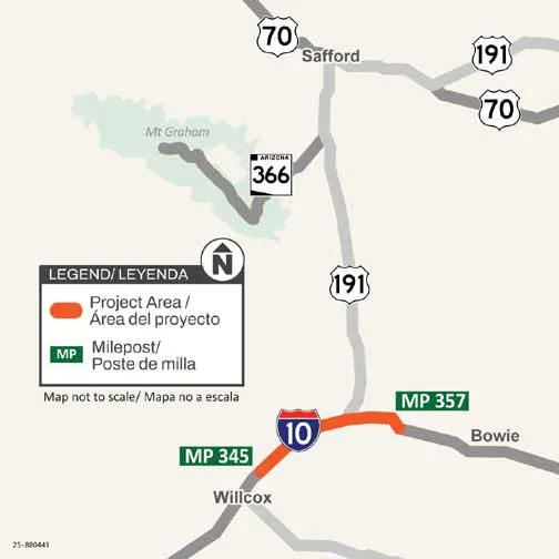 Southbound travel on Safford Bridge is now closed at the U.S. 191 North Junction
