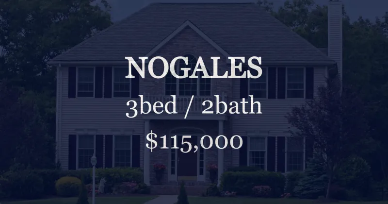 Sale closed in Nogales: $115,000 for a three-bedroom home