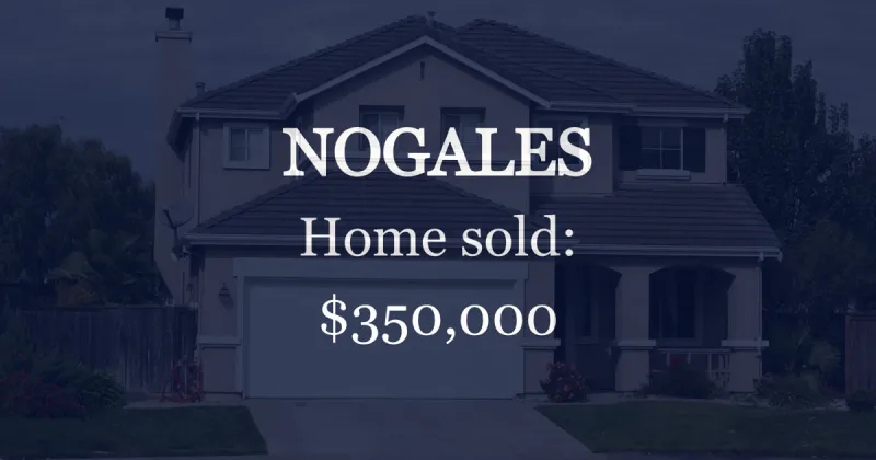 Sale closed in Nogales: $350,000 for a single-family home