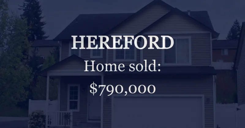 Single-family home sells in Hereford for $790,000