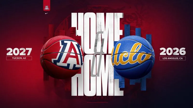 Arizona to Face Defending National Champion UCLA at Pauley Pavilion