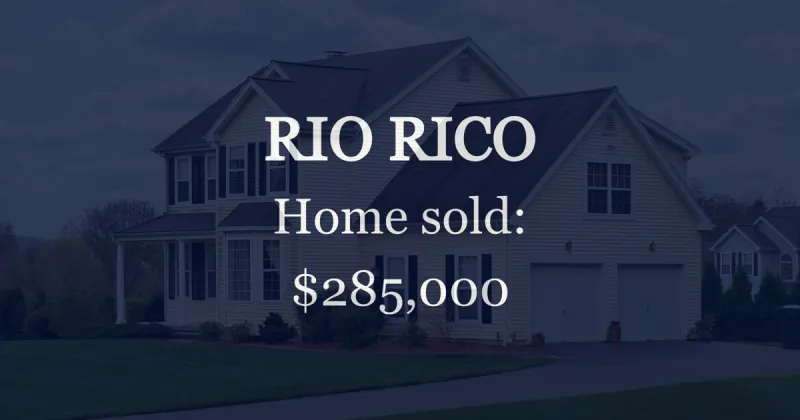 Single-family home sells for $285,000 in Rio Rico