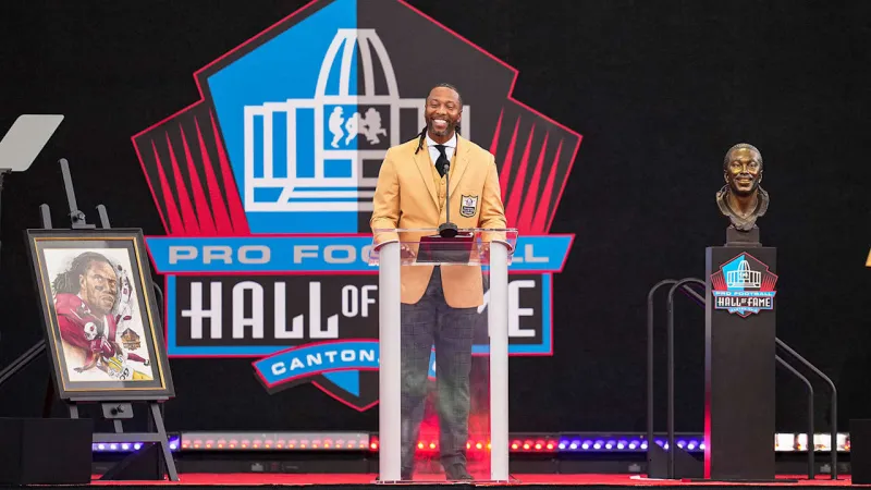 Larry Fitzgerald Inducted Into Pro Football Hall Of Fame