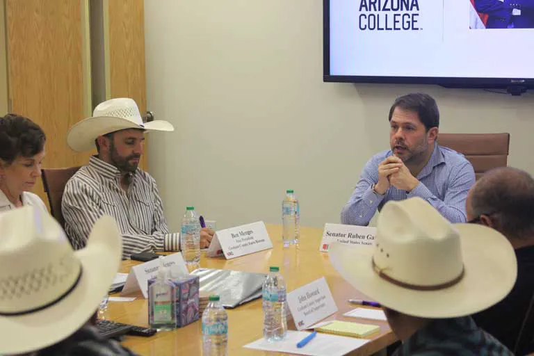 Gallego tours the Gila Valley, talks water and gray wolves in first stop with ranchers, farmers