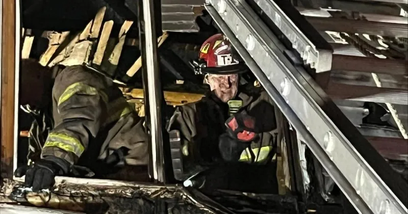 Man rescued from porch roof as fire wrecked west Bloomington home