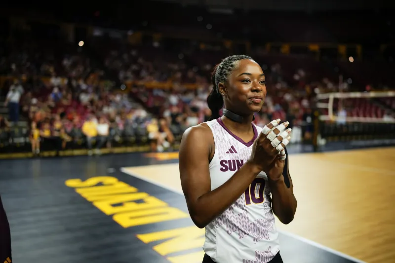 Athletic success in ASU volleyball player Noemie Glover's DNA