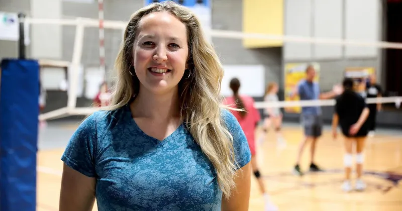 Mac Barnes returns to alma mater to coach NPA volleyball