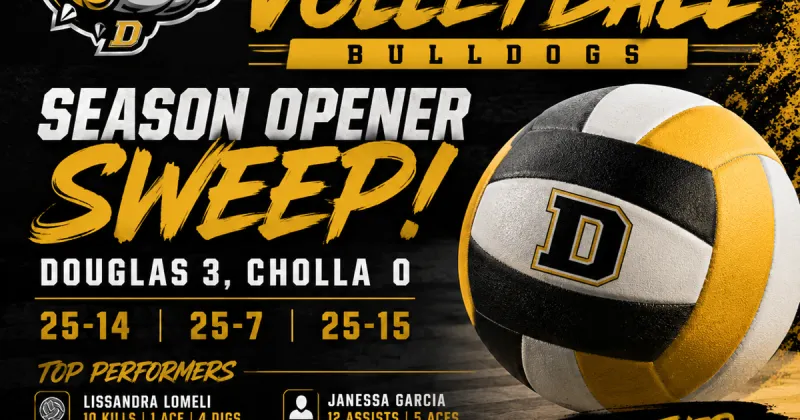 Douglas opens volleyball season with sweep of Cholla