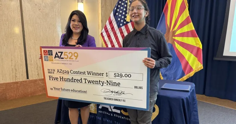 Arizona State Treasurer's Office asking for submissions to AZ529 essay contest