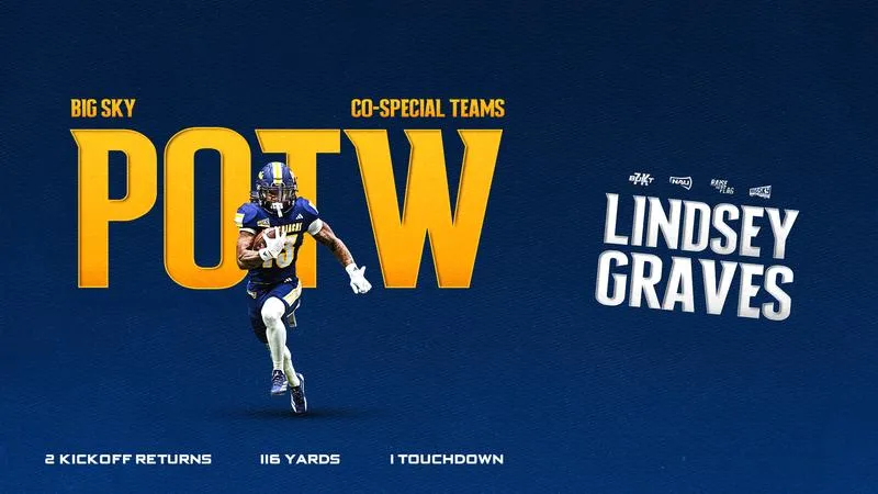Lindsey Graves Named Big Sky Co-Special Teams Player of the Week