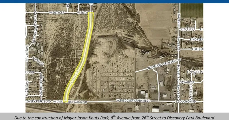 Safford road closure planned for Kouts Park construction