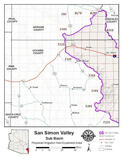 Irrigation Non-expansion Area hearing for San Simon Valley Sub-basin set for Oct. 24