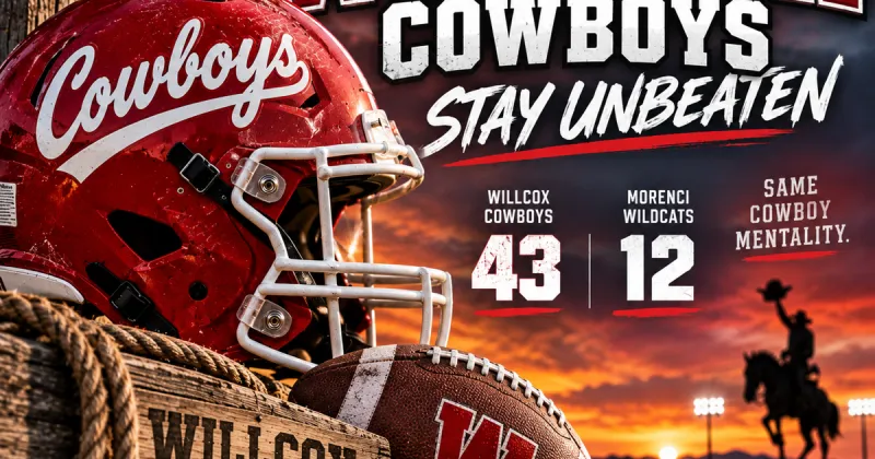 Willcox stays unbeaten with 43-12 road win over Morenci