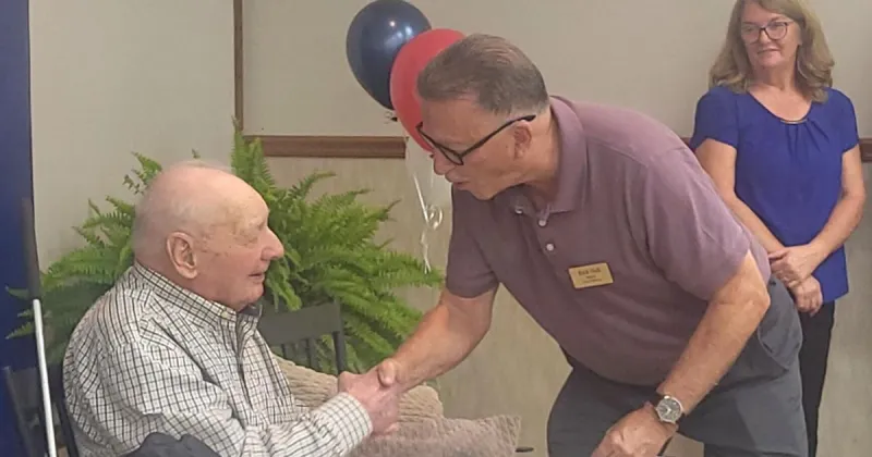 Mattoon celebrates 100th birthday of WWII veteran, retired farmer