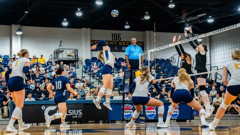 Lumberjacks Sweep Highlanders in Home Opener