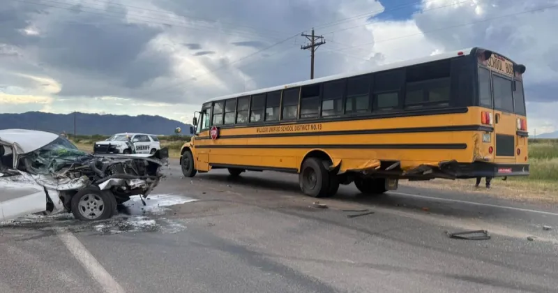 Felony charges to be pursued against driver accused of hitting school bus