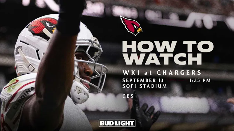 How To Watch: Cardinals at Chargers, Week 1