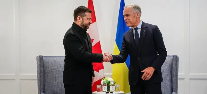 AND THE WORLD MOVES ON...: Ukraine, Canada Sign 100-Year Partnership Agreement as Zelensky and Carney Discuss Air Defense