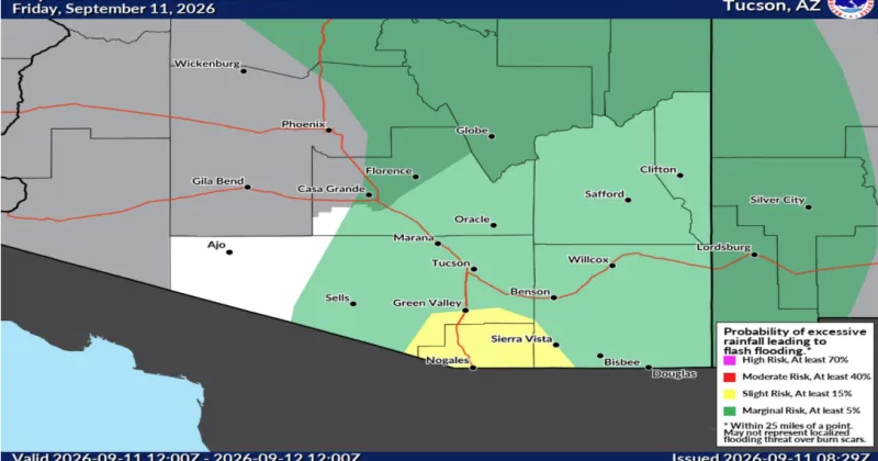 Storm could drop 2 inches of rain, bring heavy wind