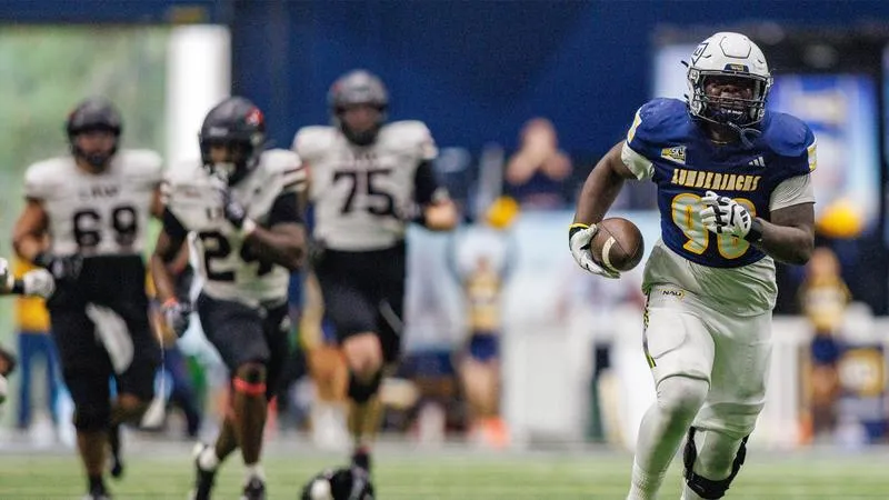 NAU's Defense Notches Six Turnovers, Leads Lumberjacks Past UIW, 38-28