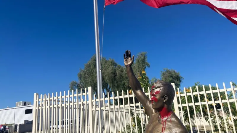 2 sought in Charlie Kirk statue vandalism