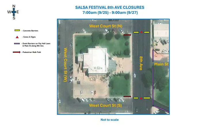 Road closures planned for this weekend's SalsaFest
