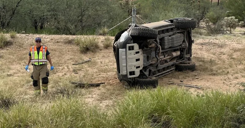 No injuries reported in rollover
