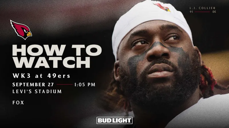How To Watch: Cardinals at 49ers, Week 3