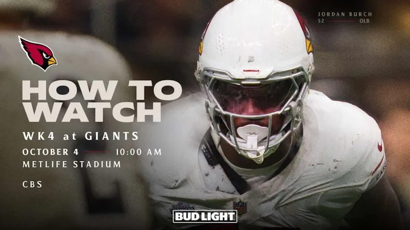 How To Watch: Cardinals at Giants, Week 4