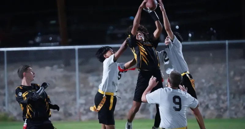 Telesis flag football gets first wins of the season in home opener over Brighton Charter