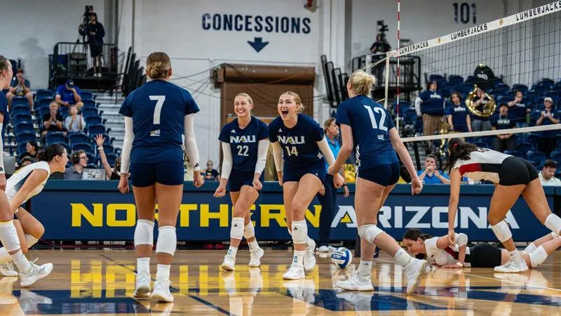 NAU Sweeps Weber State with Three 25-21 Set Victories
