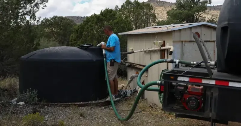 Heaven sent: Dry wells in rural Arizona force residents to rely on water haulers