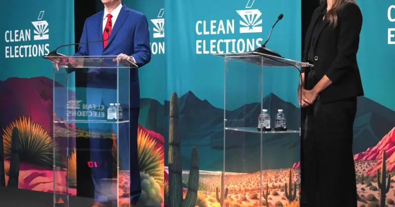 Biggs, Hourihan spar over data centers, Medicaid and water as Hobbs skips debate