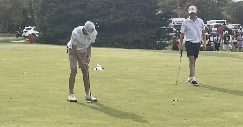 University High boys golf places two in top eight at Class 2A State Tournament.