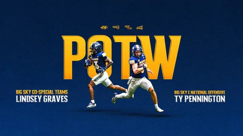 Pennington and Graves Earn Player of the Week Awards After NAU's Victory Over Montana